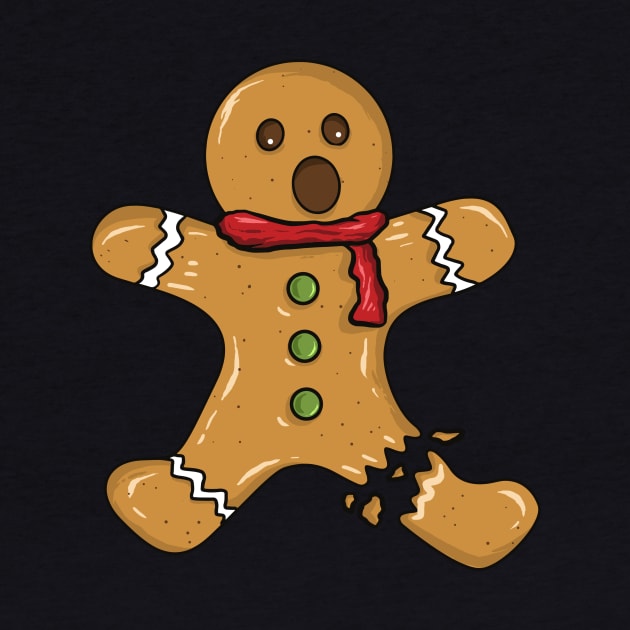 Gingerbread Man with Broken Leg by jpmariano